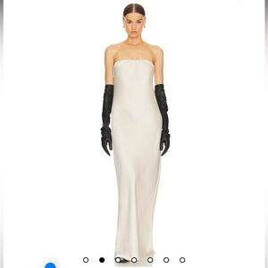 HELSA Lisette Column Maxi Dress in Ivory